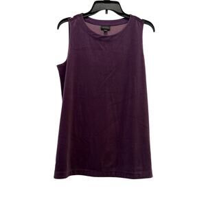 J Jill Wearever Collection Layering Tank Velvet Sz M Medium Tunic Length Stretch